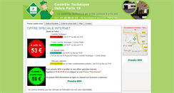 Desktop Screenshot of controle-technique-paris19.com