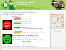 Tablet Screenshot of controle-technique-paris19.com